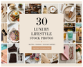 30 Luxury Lifestyle Flat Lay Stock Photos | Designer Aesthetic | Instant Download