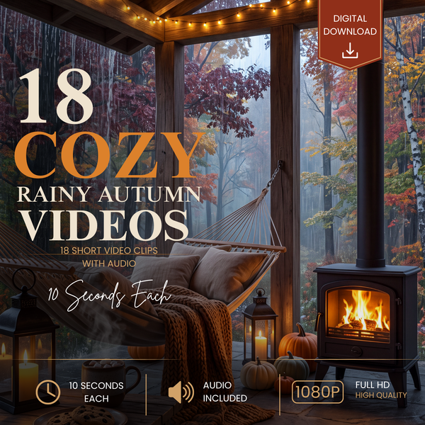 18 Cozy Rainy Autumn Videos, Ambient Rain Sounds