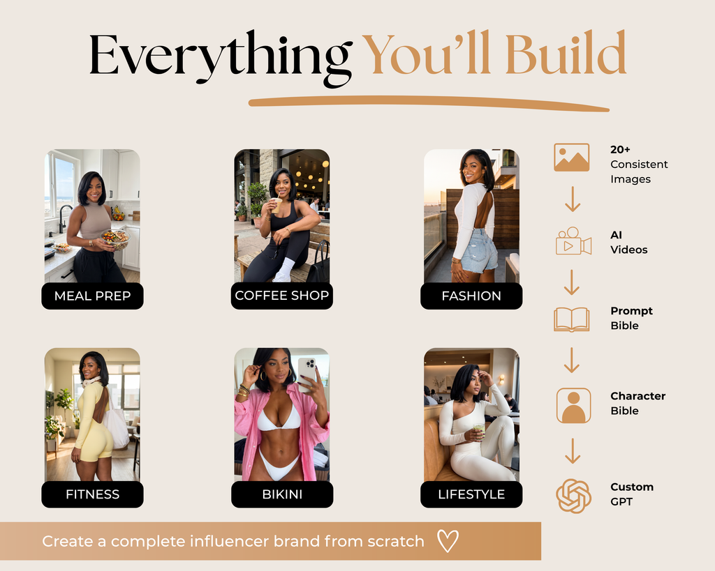 AI Influencer Course: Create Consistent AI Character with ChatGPT, Firefly, Canva