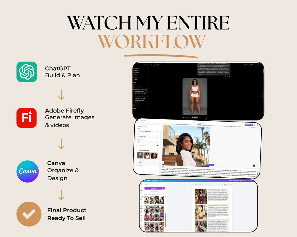 AI Influencer Course: Create Consistent AI Character with ChatGPT, Firefly, Canva