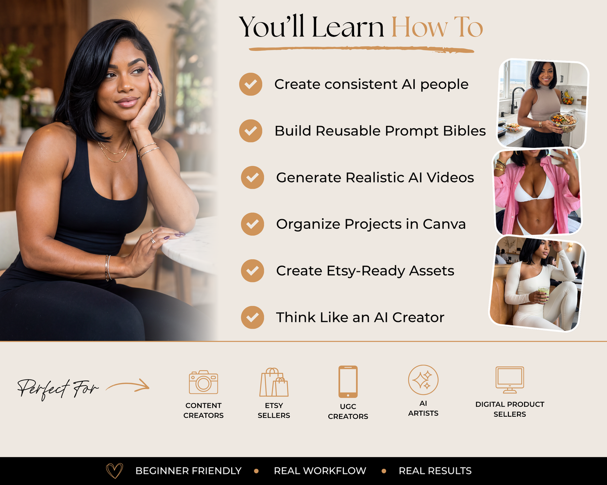 AI Influencer Course: Create Consistent AI Character with ChatGPT, Firefly, Canva