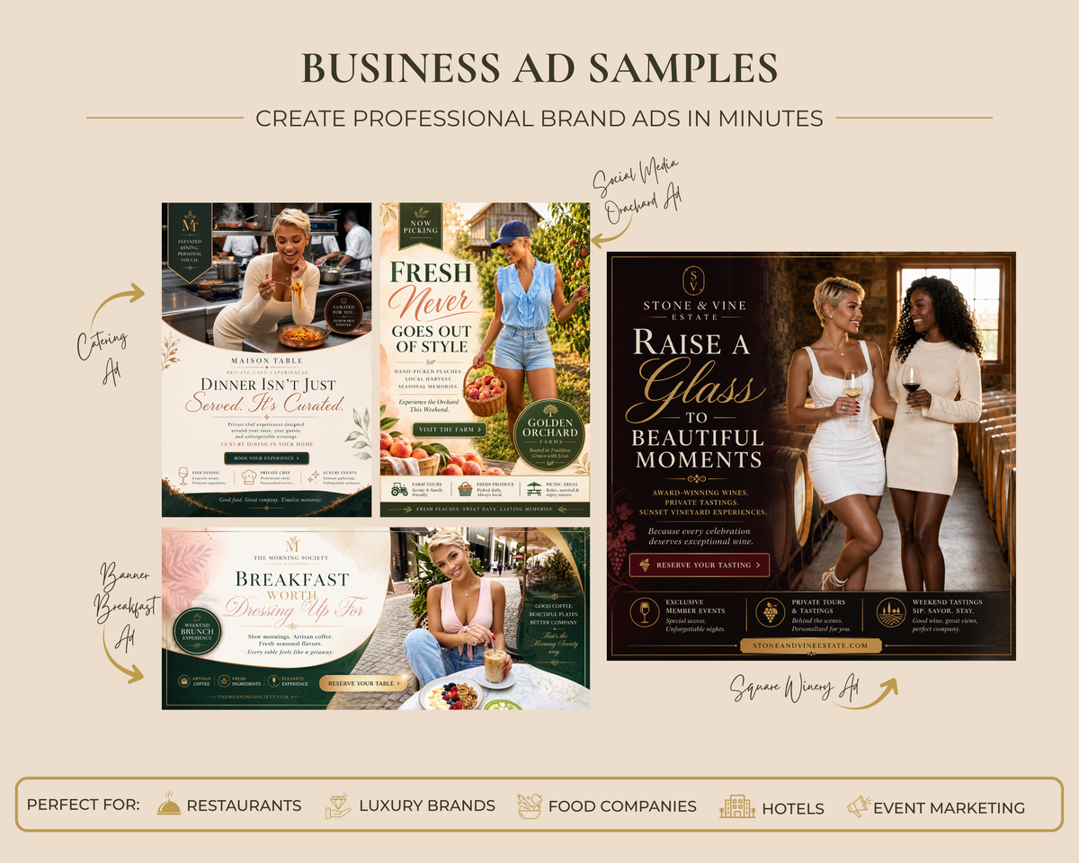 Odessa Wynn - Luxury AI Food Creator Bundle | 40 AI Images + 10 Videos