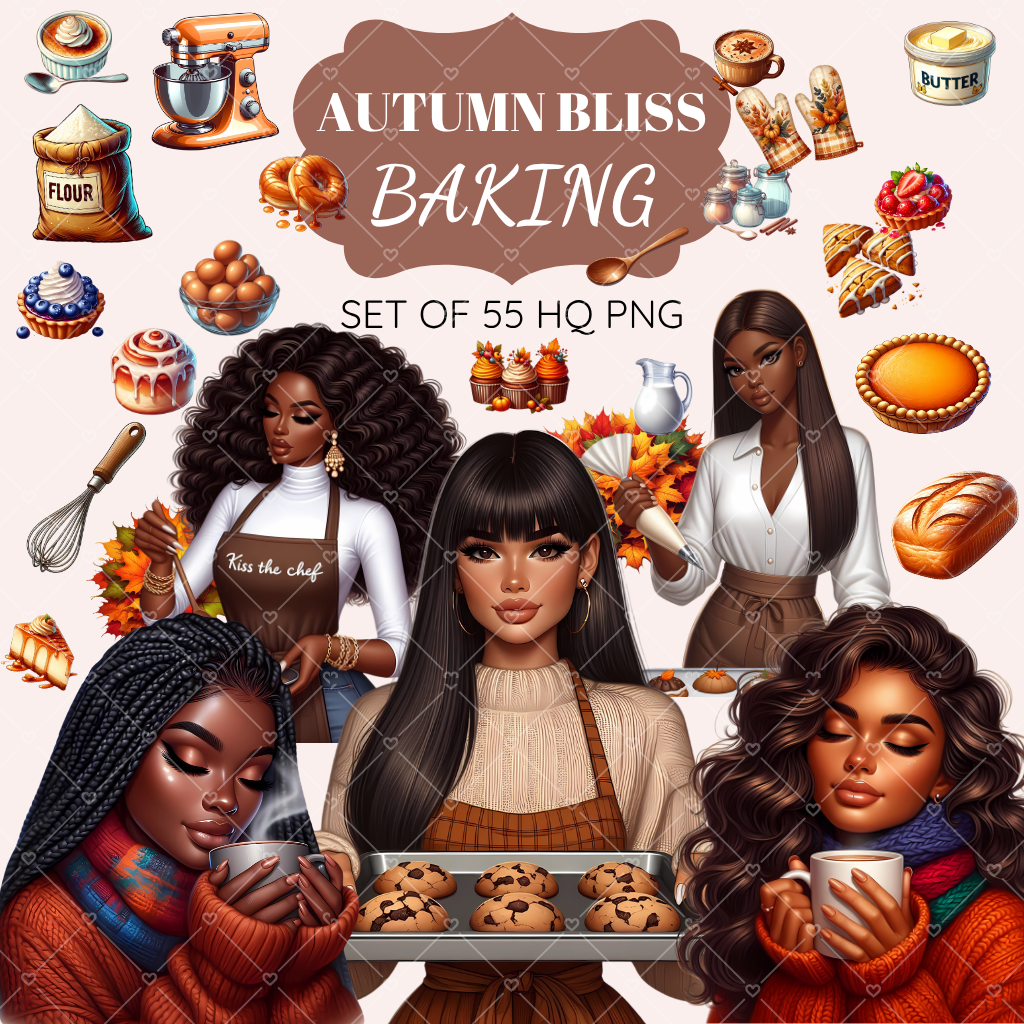 Autumn Bliss Baking clipart pack