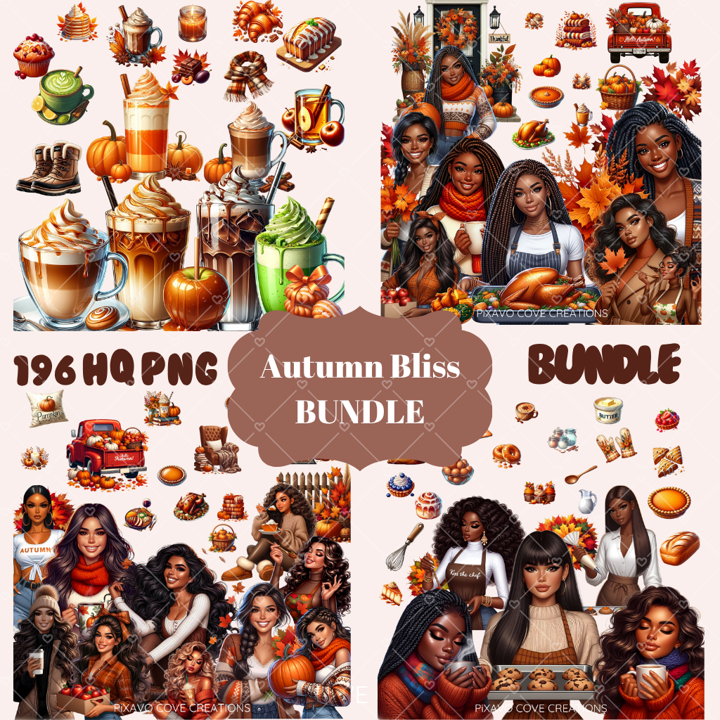Autumn Bliss Bundle clipart pack