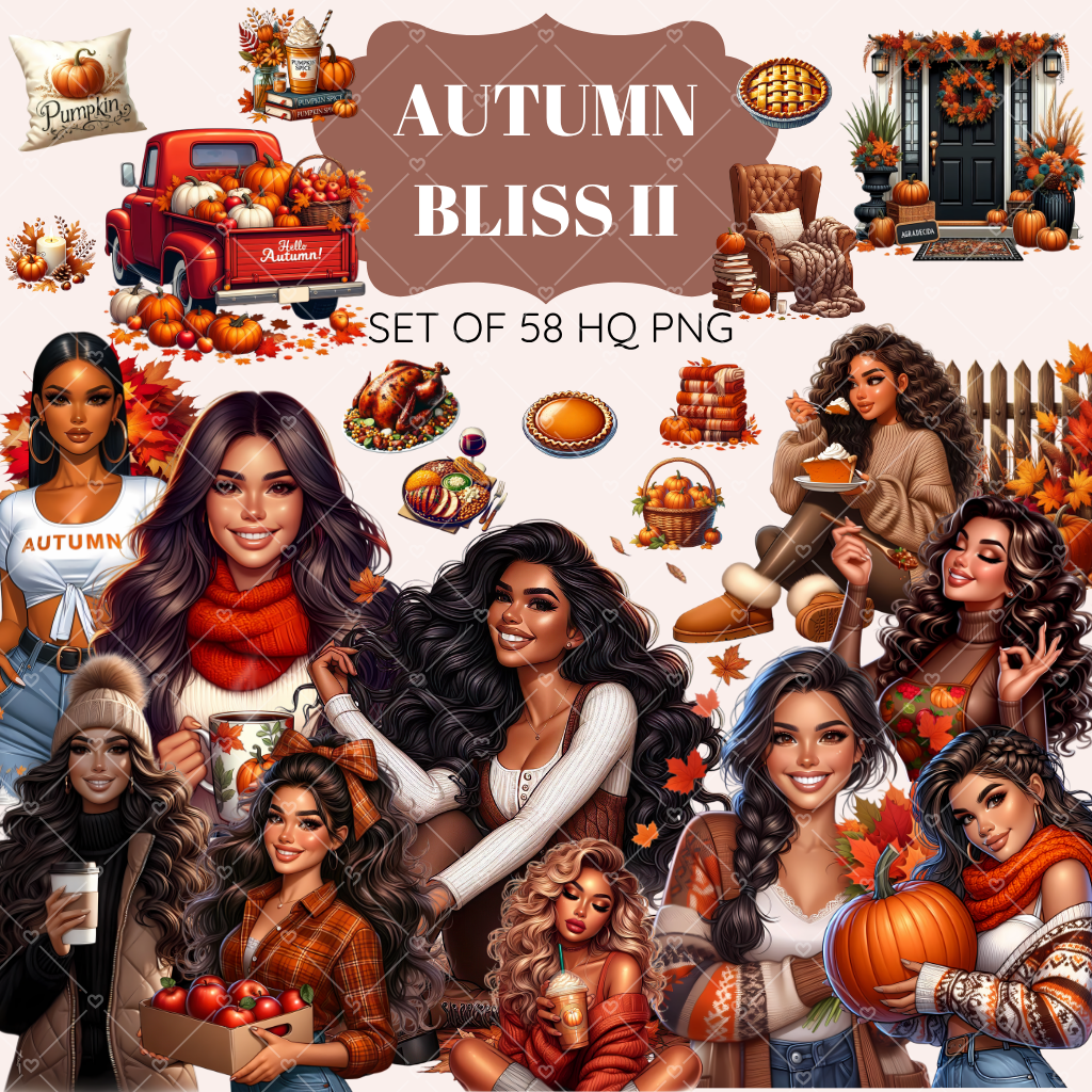 Autumn Bliss II clipart pack