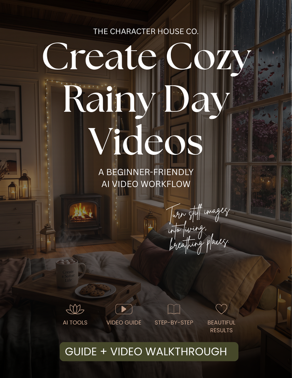Cozy Rainy Day Video Tutorial | AI Ambience Video Guide | Digital Download