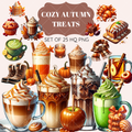 Cozy Autumn Treats clipart pack