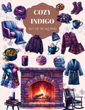 Cozy Indigo clipart pack