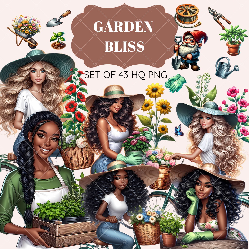 Garden Bliss clipart pack