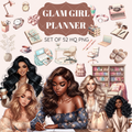 Glam Girl Planner clipart pack