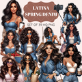 Latina Spring Denim clipart pack