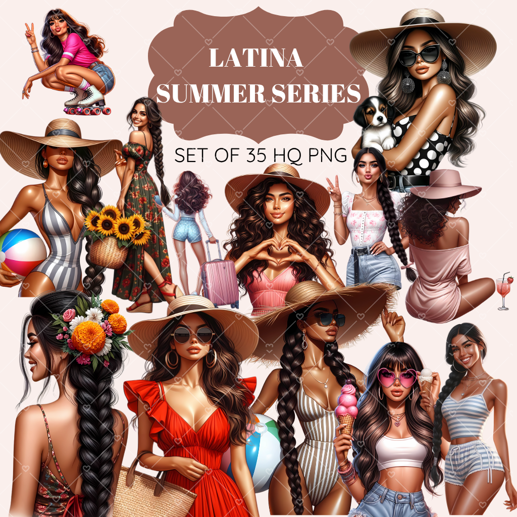 Latina Summer Series clipart pack