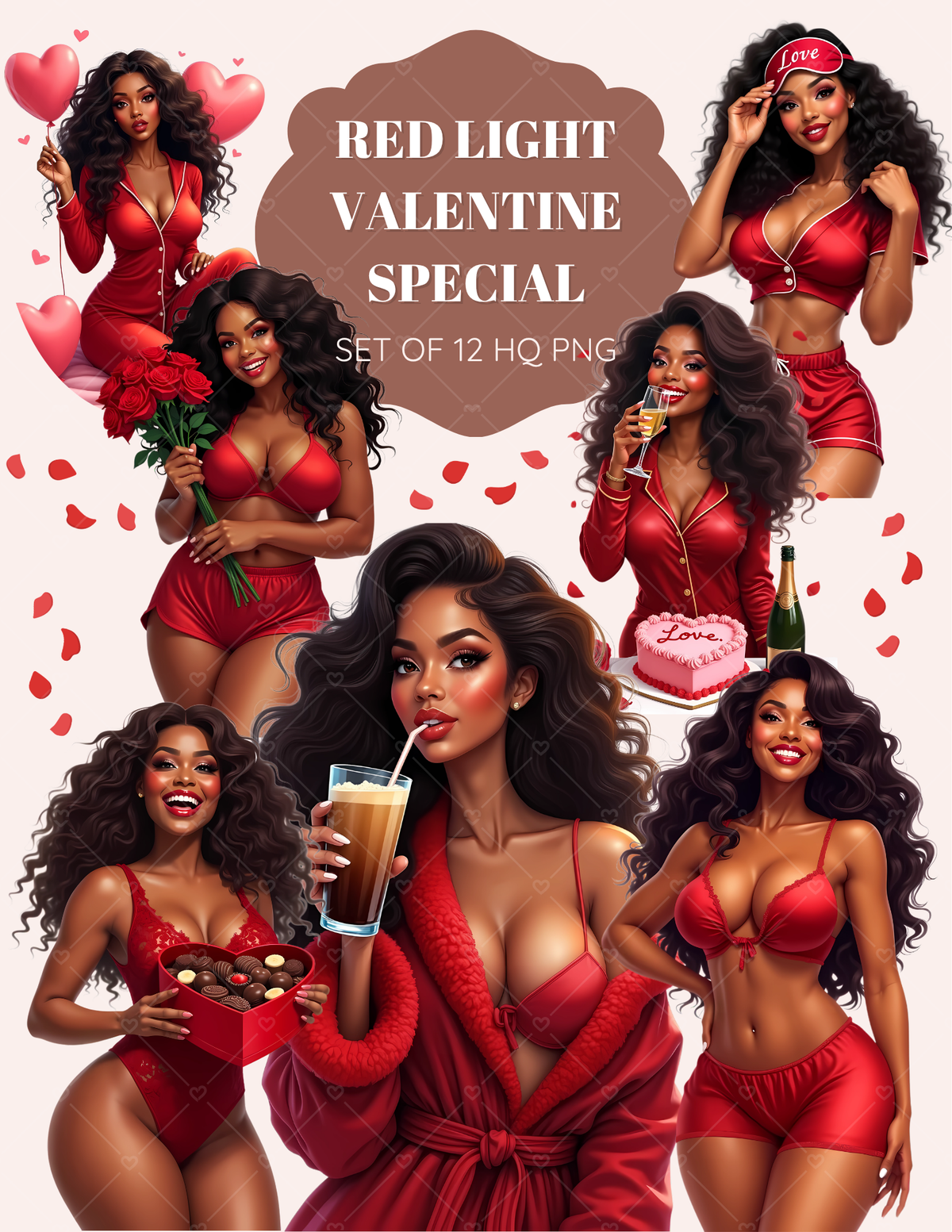 Red Light Valentine Special clipart pack