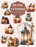 Rustic Lanterns clipart pack