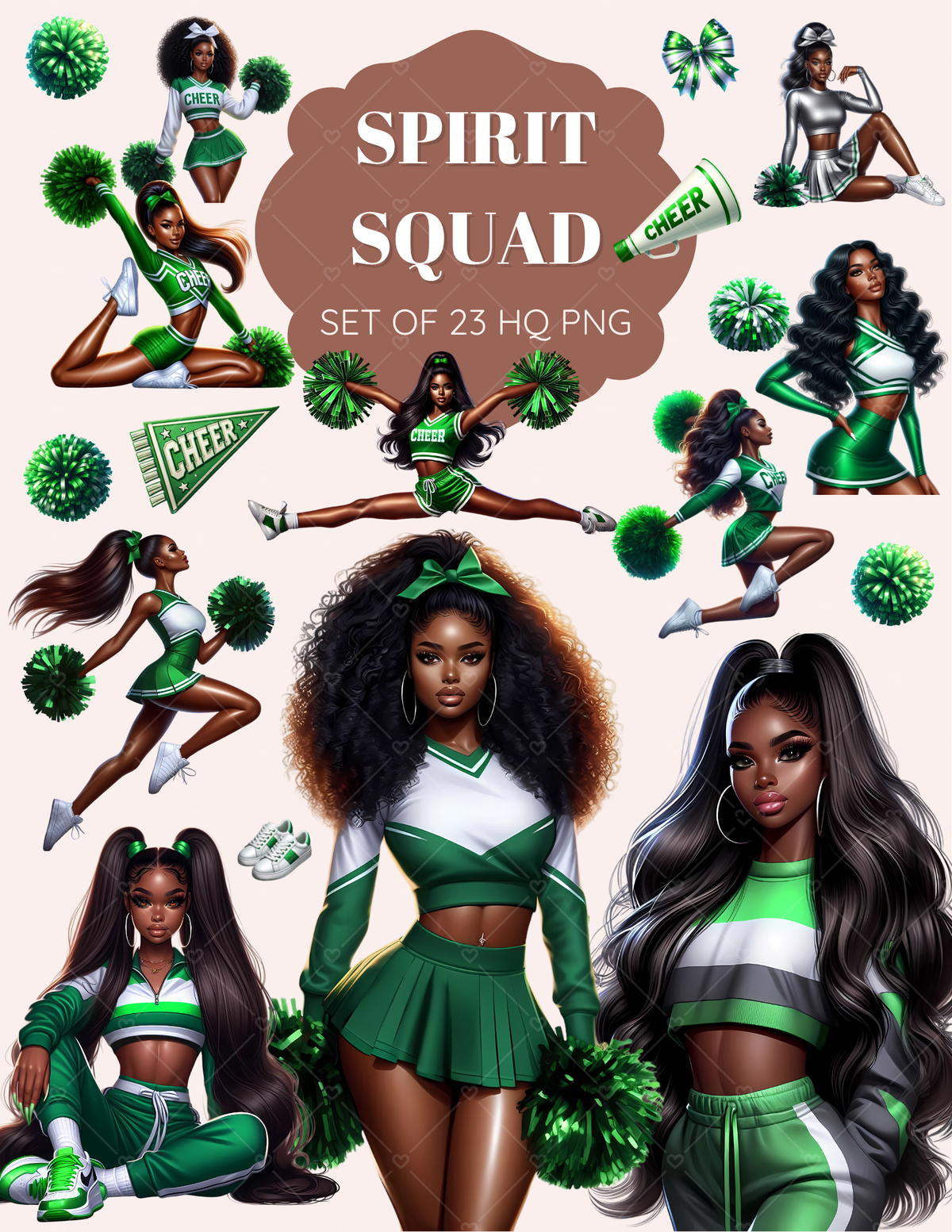 Spirit Squad clipart pack